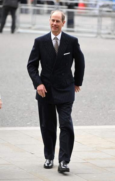 Le nouveau duc d'Édimbourg Edward arrive aux célébrations du Commonwealth Day à l'Abbaye de Westminster à Londres, le lundi 13 mars 2023