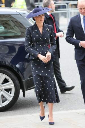 La princesse Kate Middleton arrive aux célébrations du Commonwealth Day à l'Abbaye de Westminster à Londres, le lundi 13 mars 2023