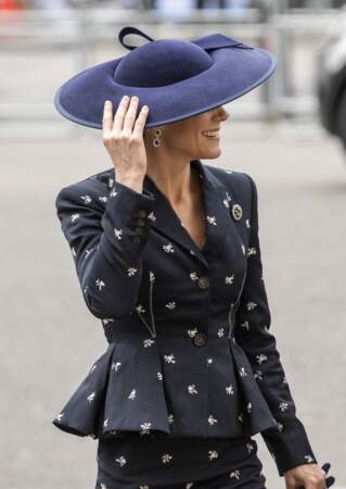 Kate Middleton est sublime avec un chapeau signé Philip Treacy à la Commonwealth Day à l'abbaye de Westminster à Londres, le lundi 13 mars 