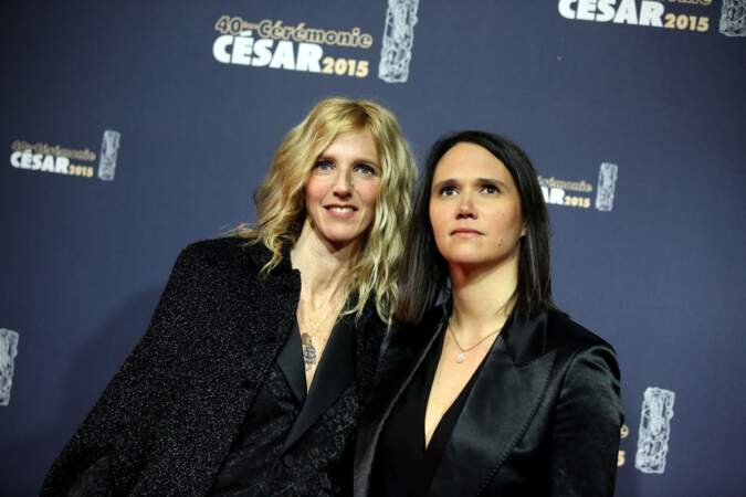 Sandrine Kiberlain et Jeanne Herry au Théâtre du Châtelet pour la cérémonie des César, en 2015