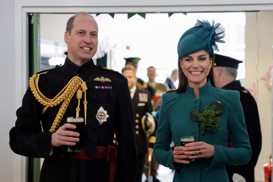 Le prince et la princesse de Galles ont célébré la Saint-Patrick à Aldershot