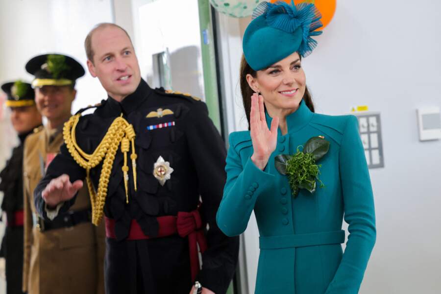 Le prince William et Kate Middleton étaient auprès des membres des Irish Guards et de leurs familles, ce vendredi 17 mars