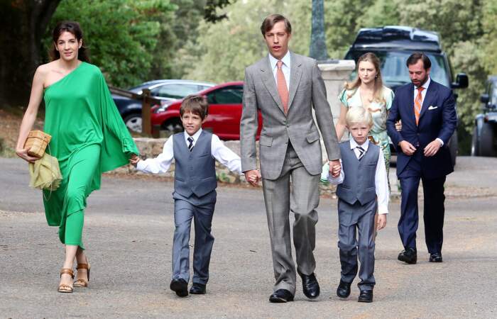 Le prince Louis de Luxembourg et ses enfants