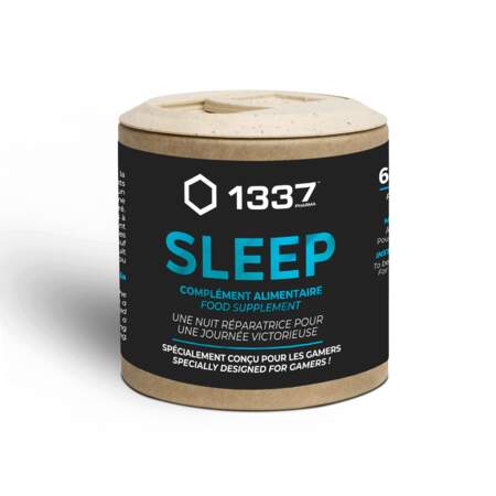 Compléments 1337 Sleep, 1337 Pharma, 18,60€ les 60 gélules sur 1337pharma.com et en pharmacies