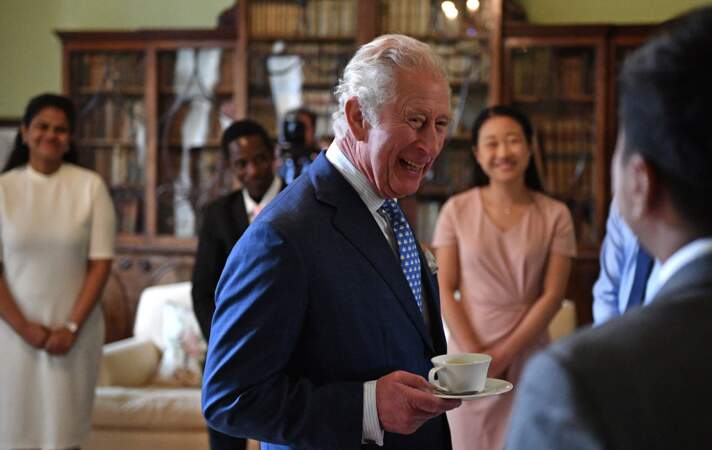 Le prince Charle, lors d'une visite au King's College à Cambridge, le 31 mars 2022.
