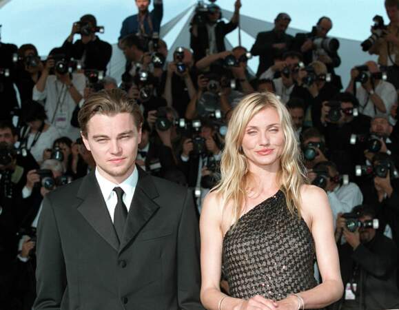 Leonardo DiCaprio et son costume noir au Festival de Cannes en 2002