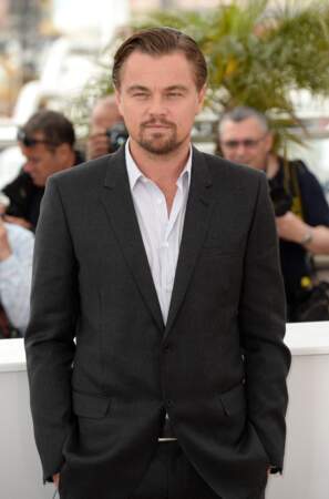 Leonardo DiCaprio et sa chemise bleu clair au Festival de cannes en 2013