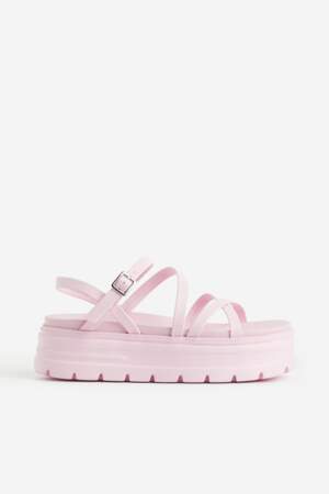 Sandales à plateforme épaisse, H&M, 34,99€