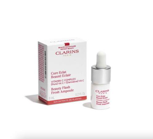 Cure Eclat Beauté Eclair, Clarins, 39 €, exclu Sephora