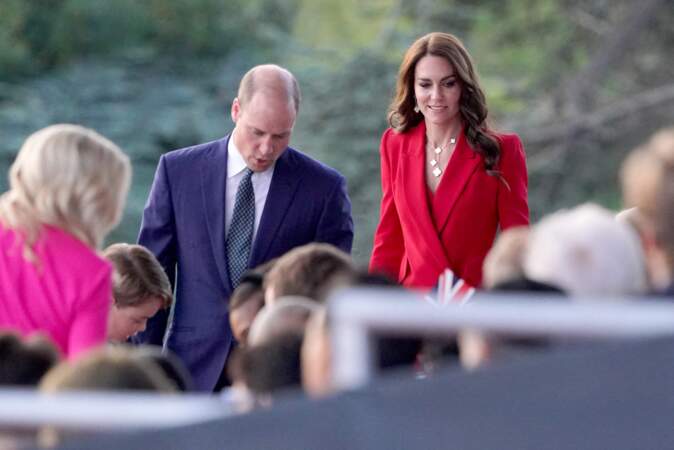 Kate Middleton et le prince William au concert du couronnement de Charles III et Camilla dans les jardins du château de Windsor le 7 mai 2023.