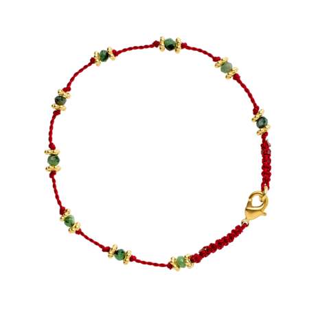 Bracelet Lotus rouge Zoisites, Tityaravy, 95€