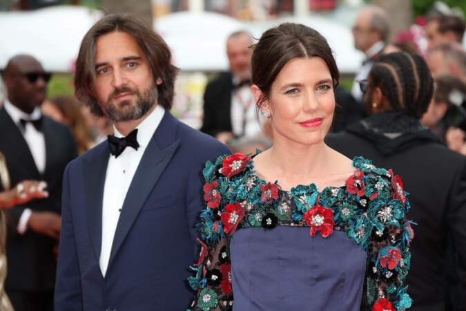 Dimitri Rassam et Charlotte Casiraghi à la première de "Jeanne du Barry" lors du 76ème Festival International du Film de Cannes, le 16 mai 2023