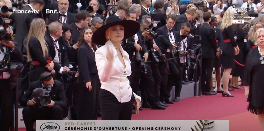 Emmanuelle Béart au 76ème Festival International du Film de Cannes, France, le 16 mai 2023