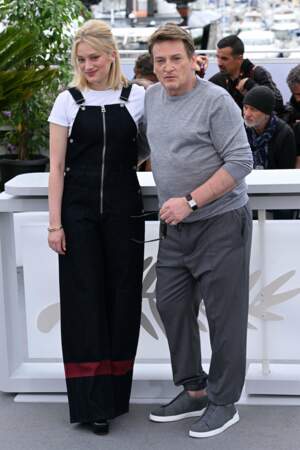 Nadia Tereszkiewicz et Benoît Magimel - Photocall de la conférence de presse pour "Rosalie" lors du 76ème Festival de Cannes le 18 mai 2023