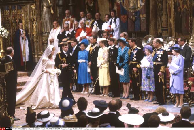 Le prince Andrew et Sarah Ferguson se marient le 23 juillet 1986 à l'abbaye de Westminster