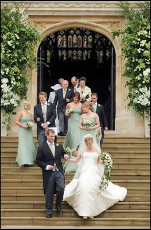 Peter Phillips épouse Autumn Kelly le 17 mai 2008 dans la chapelle Saint-Georges du château de Windsor