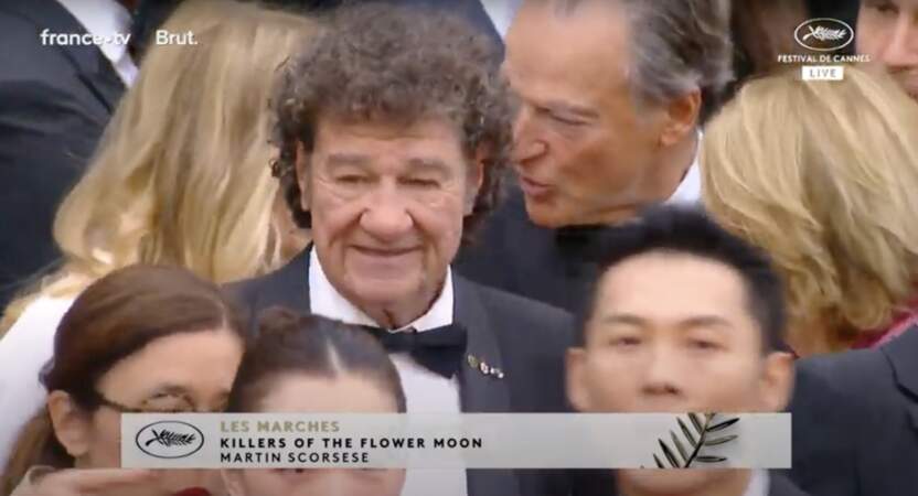 Robert Charlebois à la montée des marches de « Killers of the flower moon » de Martin Scorsese au 76e Festival international du film de Cannes le 20 mai 2023