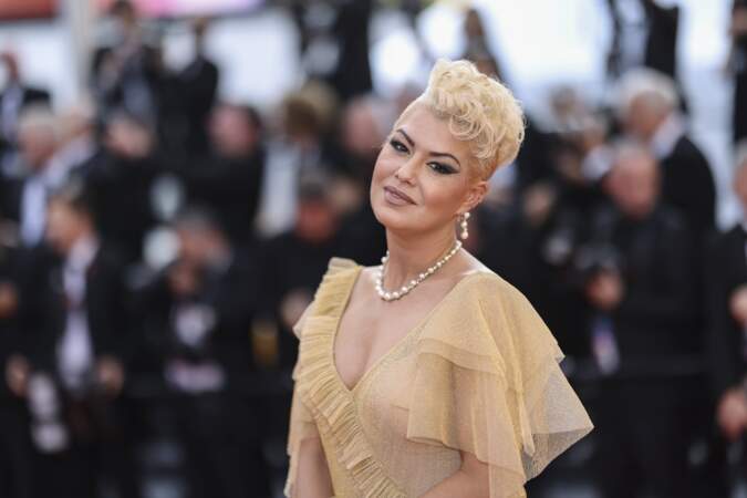 Katrina Patchett à la montée des marches du film Club Zero au festival de Cannes, le 22 mai 2023