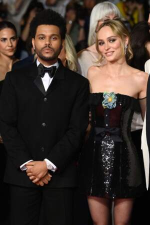 The Weenknd et Lily-Rose Depp assistent à la projection de la série The Idol au Festival de Cannes, le 22 mai 2023