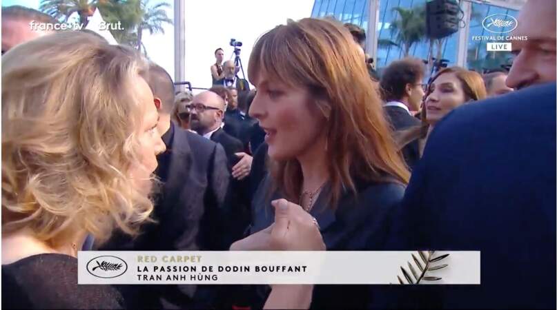 Valérie Donzelli à la montée des marches du film La Passion de Dodin Bouffant de Trần Anh Hùng au Festival de Cannes, le 24 mai 2023