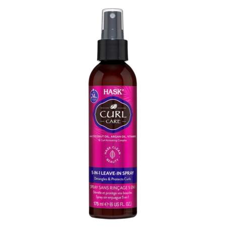Spray Sans Rinçage 5-en-1 Curl Care, Hask, 9,99€ les 175ml chez Monoprix