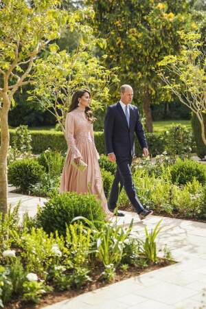 Kate et William au mariage du prince Hussein de Jordanie et de Rajwa al Saif, à Amman (Jordanie), le 1er juin 2023.
