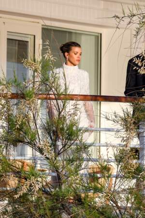 Mariage de Sofia Richie et Elliot Grainge à l'hôtel du Cap-Eden-Roc à Antibes, France, le 21 avril 2023. Elle choisit une robe façon année 80 signée Chanel 