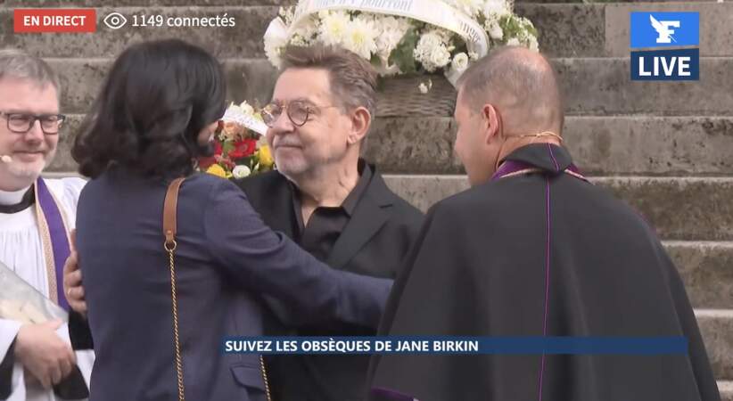 Rima Abdul Malak arrive à l'église Saint-Roch, pour les obsèques de Jane Birkin, à Paris, le 24 juillet 2023.