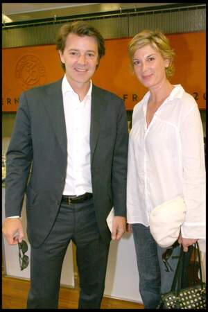 François Baroin et Michèle Laroque à Roland-Garros