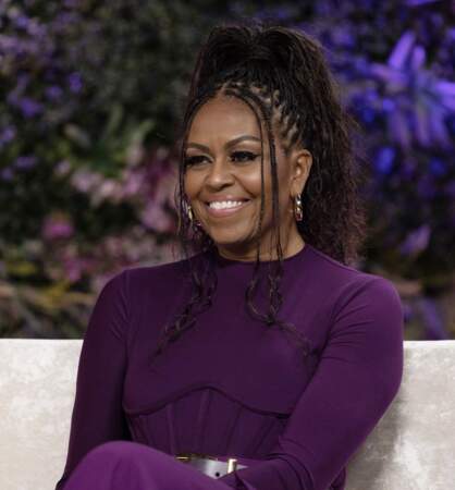 Michelle Obama collectione les baby tresses le 5 juin 2023