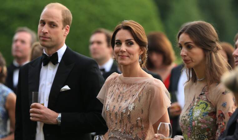 Le prince William,  Kate Middleton et Rose Cholmondeley en 2016
