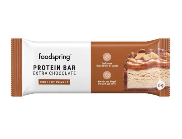 Protein Bar Extra Chocolate Crunchy Peanut, FoodSpring, 2,69€