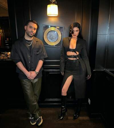 Kylie Jenner et le chef du restaurant César à Paris, Mehdi Abdelhedi