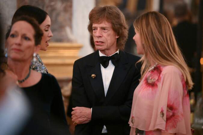 Mick Jagger, lors du dîner d'Etat au château de Versailles en l'honneur de la visite officielle du roi et de la reine d'Angleterre en France, ce mercredi 20 septembre 2023