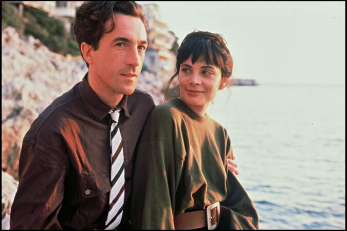 François Cluzet et Marie Trintignant à Nice, en 1990