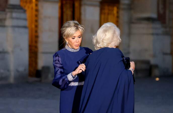 CM - Dîner d'Etat au château de Versailles en l'honneur de la visite officielle du roi et de la reine d'Angleterre en France