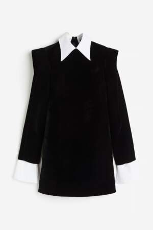 Robe en velours avec col, H&M Studio, 149€