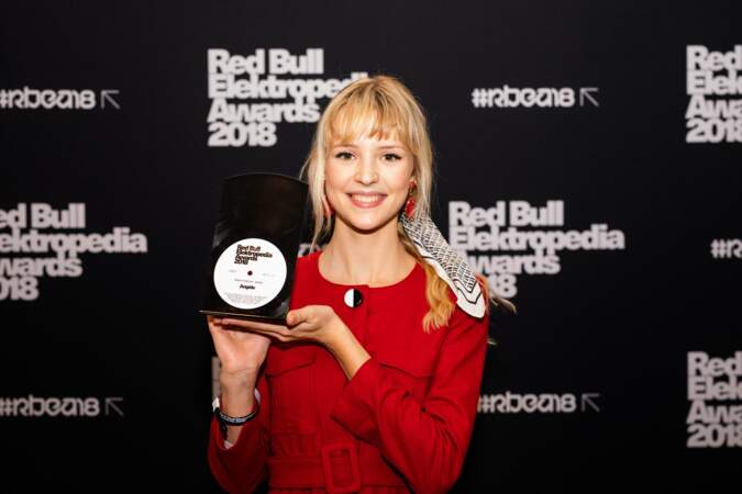 Angèle à la 8ème édition des Red Bull Elektropedia Awards à Bruxelles en novembre 2018 
