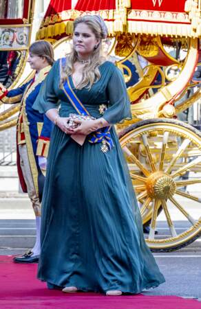 La princesse Catharina-Amalia des Pays-Bas lors de la Prinsjesdag (Fête du Prince) 2022 à La Haye