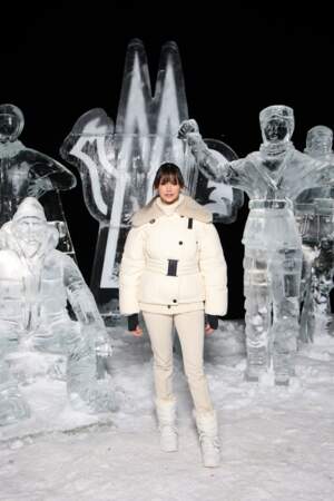 Nina Dobrev au défilé Moncler Grenoble à Saint-Moritz (Suisse) le 4 février 2024
