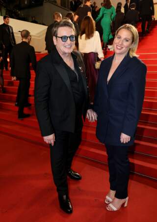 Benoît Magimel et sa femme Margot Pelletier - Montée des marches du film « Omar la fraise (The King of Algiers) » lors du 76ème Festival International du Film de Cannes le 19 mai 2023