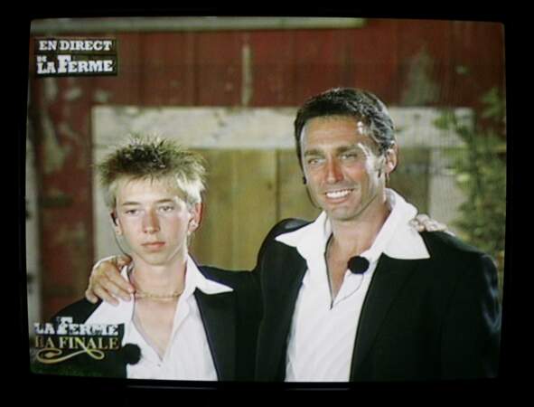 Jordy et Daniel Ducruet lors de leur participation à La Ferme Célébrités, saison 2, en 2005