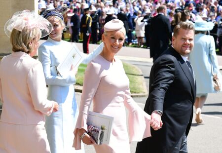 James Corden et sa femme Julia Carey étaient ravis d'être conviés aux noces de Meghan Markle et du prince Harry en mai 2018.