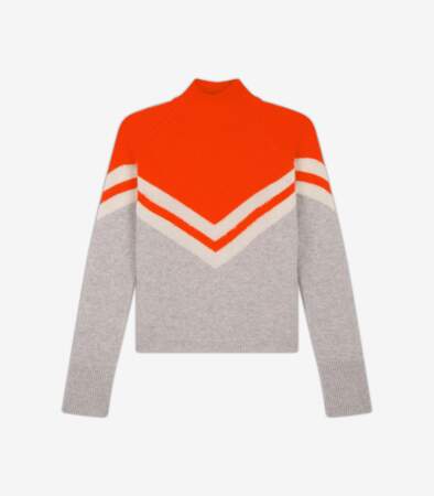 Pull col montant en cachemire, From Future, 129 €.