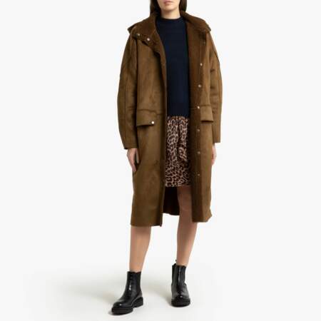 Manteau en peau lainée, 22,75€, Mes demoiselles sur La Redoute