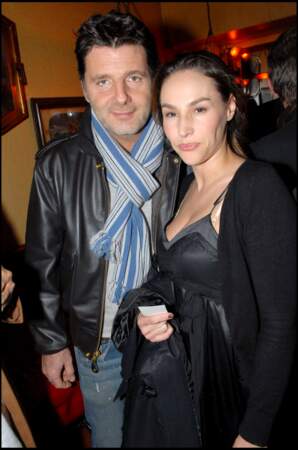 Vanessa Demouy et Philippe Lellouche en 2007 au 15ème anniversaire de la marque Antik Batik à Paris