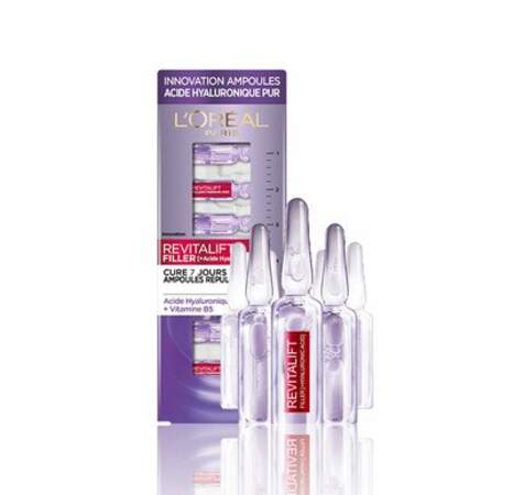 Ampoules repulpantes Hyaluro-cure Revitalift Filler [+ Acide Hyaluronique], L'Oréal Paris, 17,90€