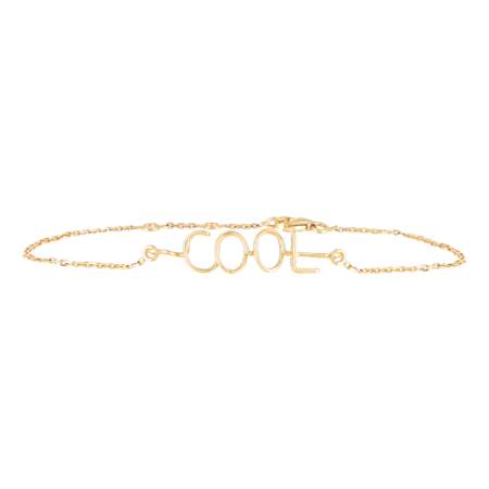 Bracelet Richelieu « Cool » en or jaune 18 carat, 1140€, Atelier Paulin Galeries Lafayette label Go for Good
