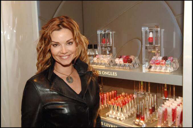Ingrid Chauvin, en avril 2006, lors de la présentation d'une nouvelle gamme de produits Lancôme. 