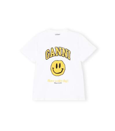 Tee-shirt, 85€, Ganni aux Galeries Lafayette exclusivité Go for Good